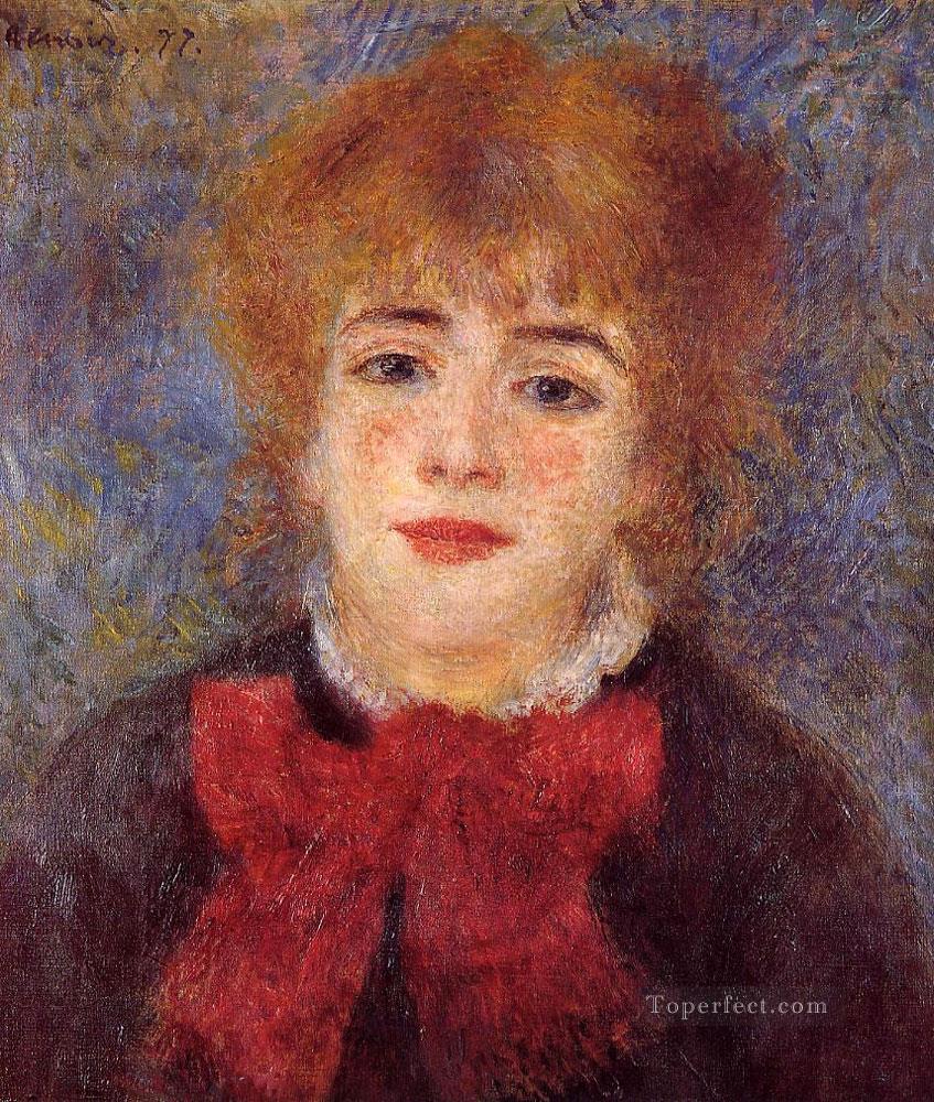 retrato de jeanne samary Pierre Auguste Renoir Pintura al óleo